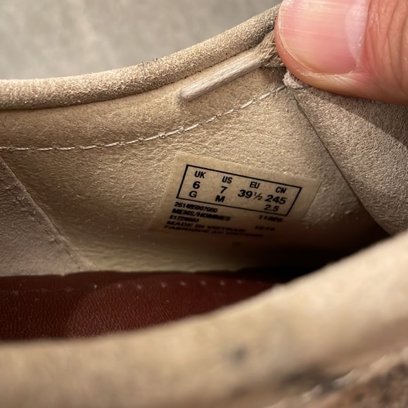 Clarks Wallabee Offwhite Camo MSRP $179 Men Size 7